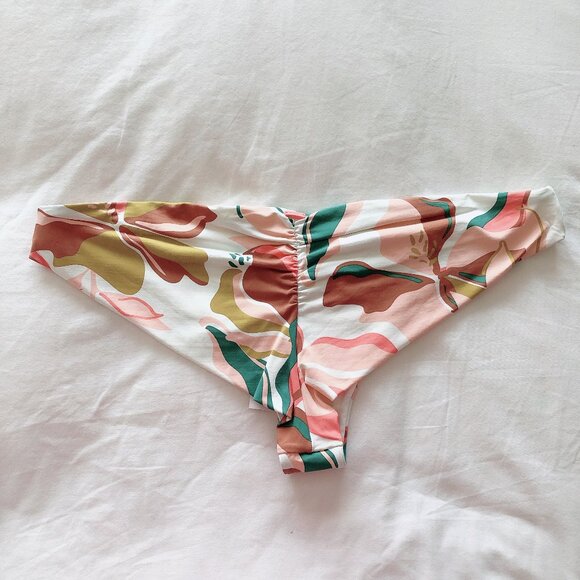 Roxy Bikini Bottoms XXL floral swim bottoms women's bathing suit - Picture 2 of 12